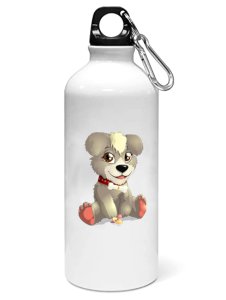Puppy- Sipper bottle of illustration designs