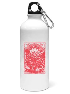 Tiger, red print - Sipper bottle of illustration designs