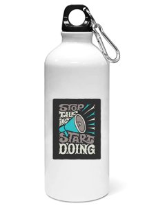 Stop talking- Sipper bottle of illustration designs