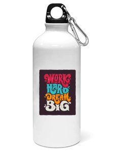 Word hard - Sipper bottle of illustration designs