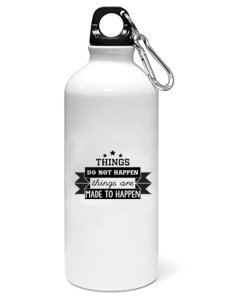 Things donot happen - Sipper bottle of illustration designs