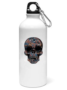 Colourful skull - Sipper bottle of illustration designs