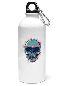 Embroidic skull - Sipper bottle of illustration designs