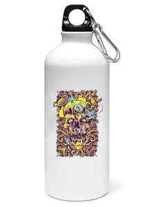 Skull symbol 3 - Sipper bottle of illustration designs
