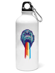 Open monkeys mouth - Sipper bottle of illustration designs
