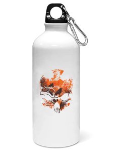 Orange Faded Skull face - Sipper bottle of illustration designs