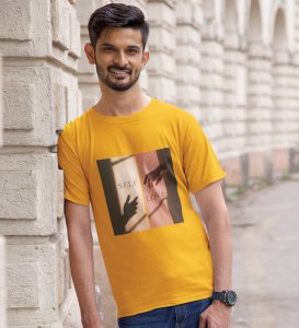 Amour Propre by Yellow Signature Style: Front Printed Men's Oversized Tee - A Modern Statement