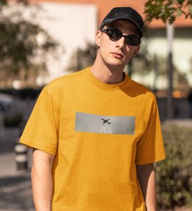Luxor Route, Graphic Revolution: Yellow Trendy Front Printed Tee - Men's Style Redefined