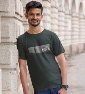 Serenity, Green Signature Series: Front Graphic Oversized Tee for Men - Unleash Style