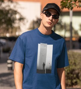 Soltitude, Blue Bold & Beyond: Front Printed Oversized Tee - Men's Streetwear Upgrade