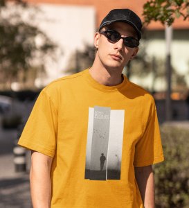 Soltitude, Yellow Bold & Beyond: Front Printed Oversized Tee - Men's Streetwear Upgrade