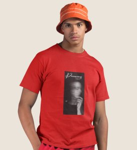 Hazardous Mind, Red Express Yourself: Trendy Front Printed Round Neck Tee - Men's Edition