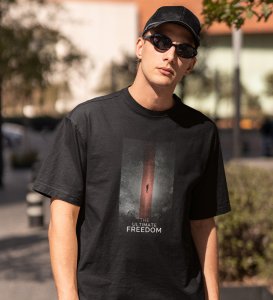 Epitome Freedom, Black Culture Catalyst: Front Graphic Oversized Tee for Men - Unleash Cool