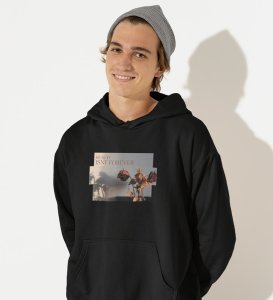 Beauty Decays,Black Trendsetter Series: Men's Hoodies with Front Print Appeal