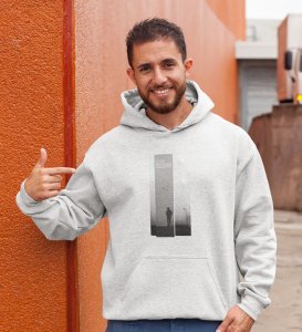 Soltitude,White Bold & Beyond: Front Printed Oversized Hoodie - Men's Streetwear Upgrade