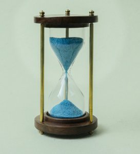 Most Unique Wooden Handcrafted Sand Hour Glass Clock, Best For Desk Use And Office Desk