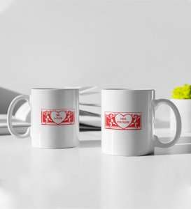 Mr Lover/Mrs Padhaku Printed Couple Coffee Mugs