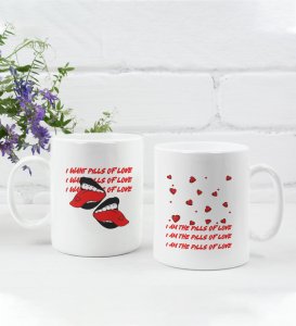 My Pills Of Love Cute Printed Coffee Mugs For Couples