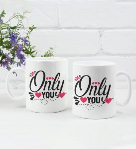 Only You And No One Else Cutest Printed Coffee Mugs For Couples