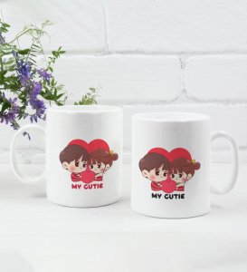 My Cute Lover Printed Couple Coffee Mugs