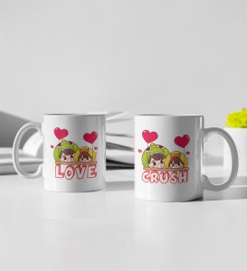 My Crush Is My Love Cutest Printed Coffee Mugs For Couples