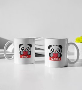 Lover Panda Couple Printed Coffee Mugs