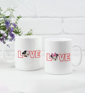 Lover's Point Printed Coffee Mugs For Couple
