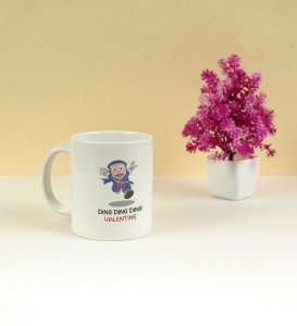 Valentine Ninja: Printed Coffee Mug, Best Gift For Singles
