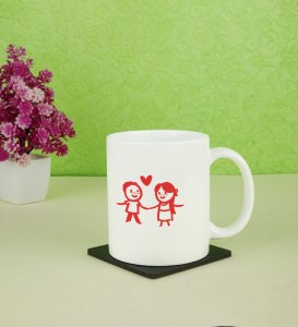 Couples In Love: Coffee Mug With Holding Hook, Best Gift For Singles
