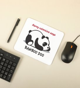 Panda Wants Bamboo: Attractive Printed Mouse Pad, Best Gift For Singles
