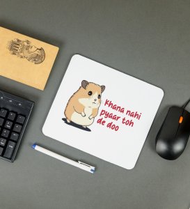 Little Hamster Wants Love: Attractive Printed Mouse Pad, Best Gift For Singles