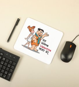 Marathi StoneAge Man: Mouse Pad With Holding Hook, Best Gift For Singles