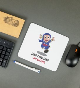 Valentine Ninja: Printed Mouse Pad, Best Gift For Singles
