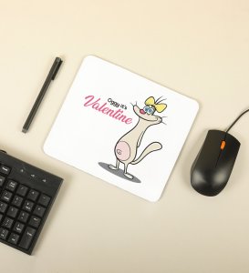 Cats Love Valentines: Attractive Printed Mouse Pad, Best Gift For Singles