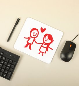 Couples In Love: Mouse Pad With Holding Hook, Best Gift For Singles