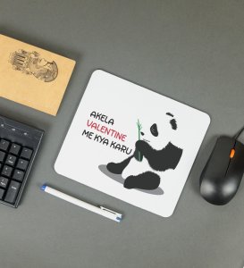 Alone Forever: Sublimation Printed Mouse Pad, Best Gift For Singles
