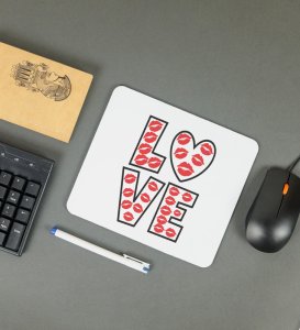 Pure Love: Attractive Printed Mouse Pad, Best Gift For Singles
