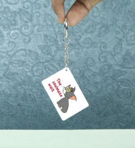 Tom Is Waiting For Soulmate: Printed Key-Chain Best Gift For Singles ( Pack of 2 )