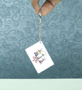 We Don't Have Valentine: Sublimation Printed Key-Chain, Best Gift For Singles ( Pack of 2 )
