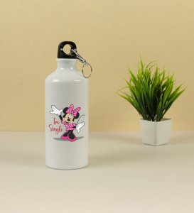 Favourite Cartoon Character  Printed Aluminium Sipper Bottle With Holding Hook, Best Gift For Singles