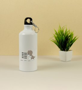 Again No Love : Sublimation Printed Aluminium Water Bottle 750ml, Best Gift For Singles
