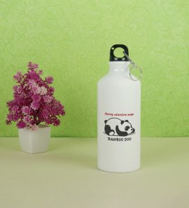 Panda Wants Bamboo: Attractive Printed Aluminium Sipper/Water Bottle, Best Gift For Singles
