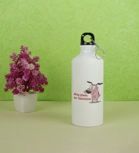 Any Plans On Valentine: Printed Aluminium Sports Sipper (750 ml), Best Gift For Singles
 