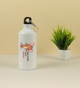 What Should I Do In Valentine: Printed Aluminium Sports Sipper (750 ml), Best Gift For Singles