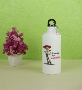 It's Valentine Baby: Aluminium Sipper Bottle With Holding Hook, Best Gift For Singles