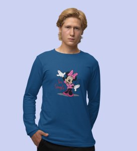 Favourite Cartoon Character Printed (blue) Full Sleeve T-Shirt For Singles