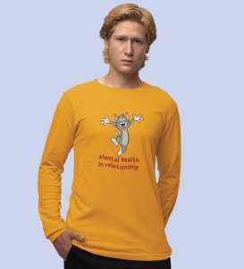Tom Is Mad In Love: (yellow) Full Sleeve T-Shirt For Singles