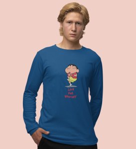 Self-Love : Printed (blue) Full Sleeve T-Shirt For Singles
(blue) Full Sleeve T-Shirt For Singles With Print
