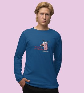 Any Plans On Valentine: Printed (blue) Full Sleeve T-Shirt For Singles
 