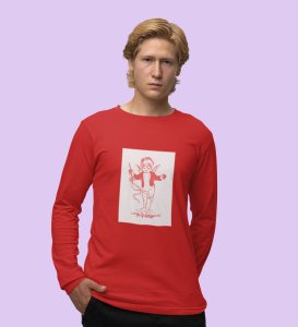 Love is Infinite : Printed (red) Full Sleeve T-Shirt For Singles